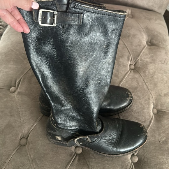 Frye black engineer boots 9.5 - Picture 7 of 8